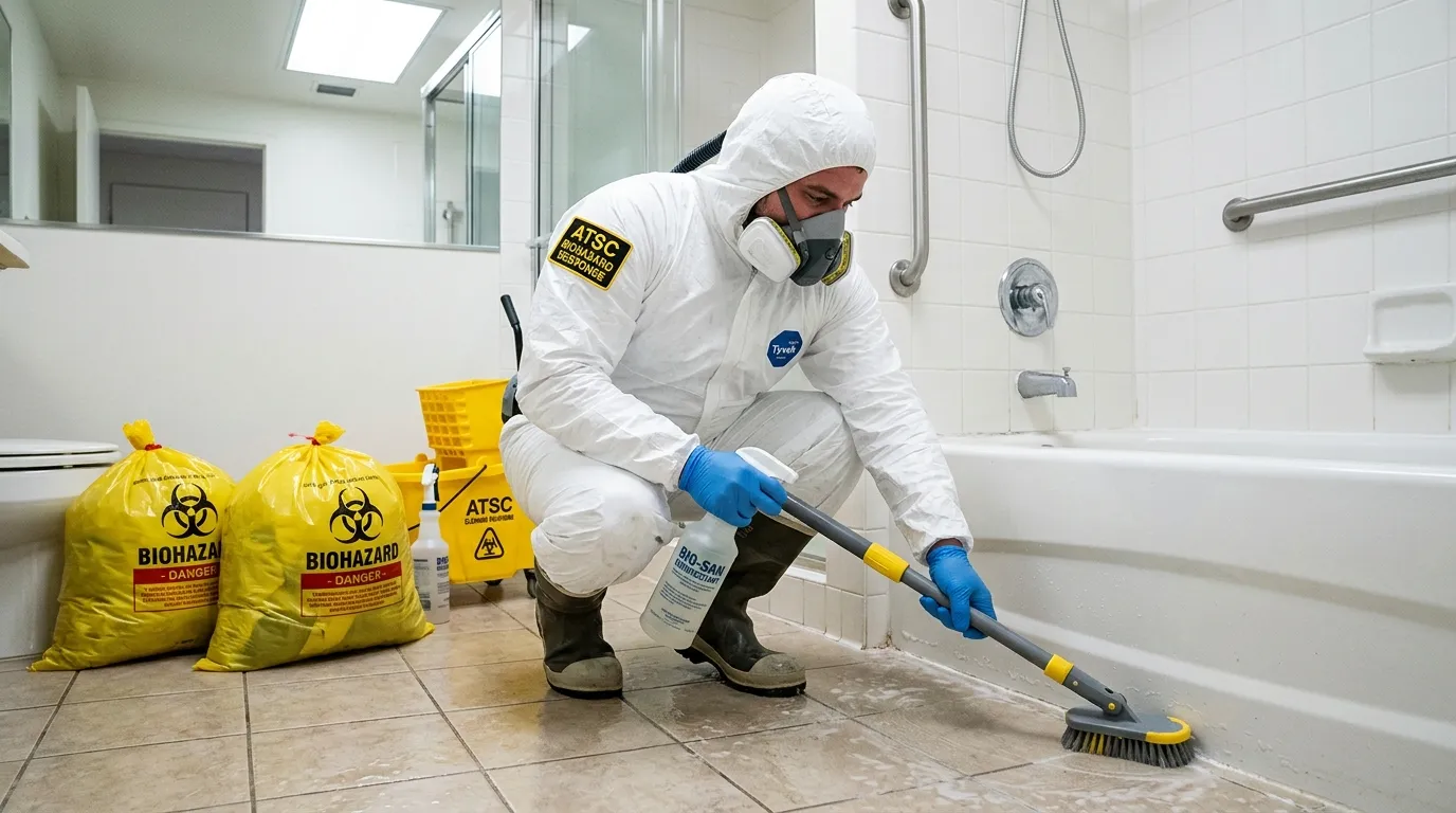 Decontamination equipment deployed for Blood Cleanup in Roscoe